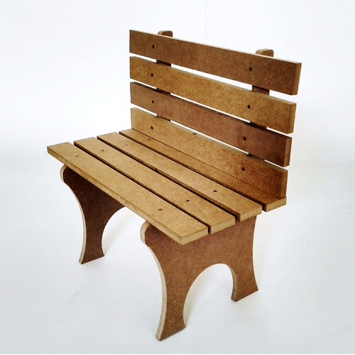 Banco Praça Mdf Cru 15mm Aguenta Até 40 Quilos! 50x28x50 Cm