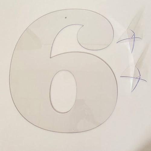 Painel Numero Acrílico 0 Ao 9 Instagram 50cm Transparente