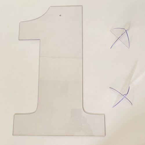 Painel Numero Acrílico 0 Ao 9 Instagram 50cm Transparente