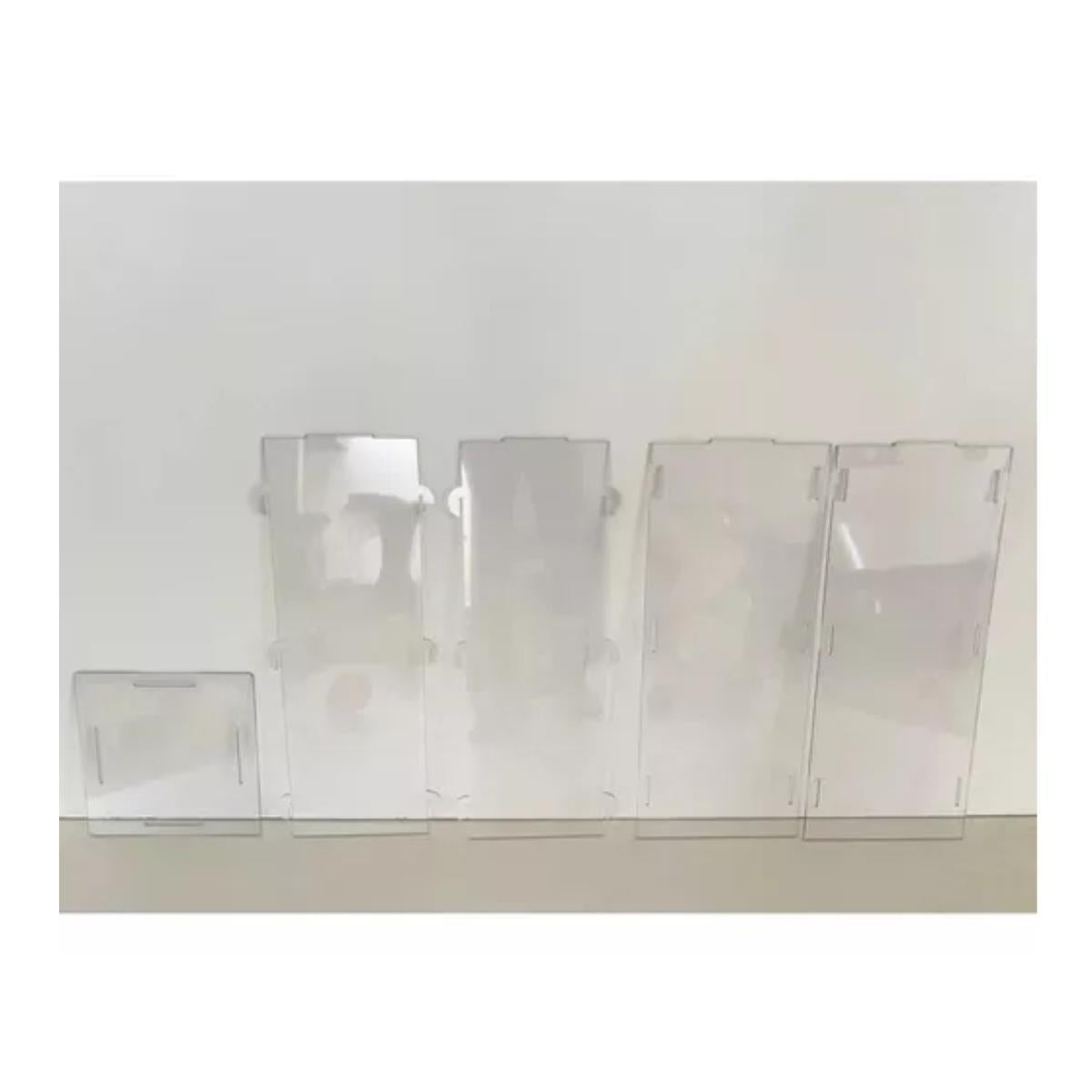 Quatro Cubos Acrílico 3Mm Ps Cristal 80 60 50 50 Cm