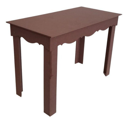 Mesa Luis Xv Provençal 100x60 Altura 80 Cm Mdf Cru
