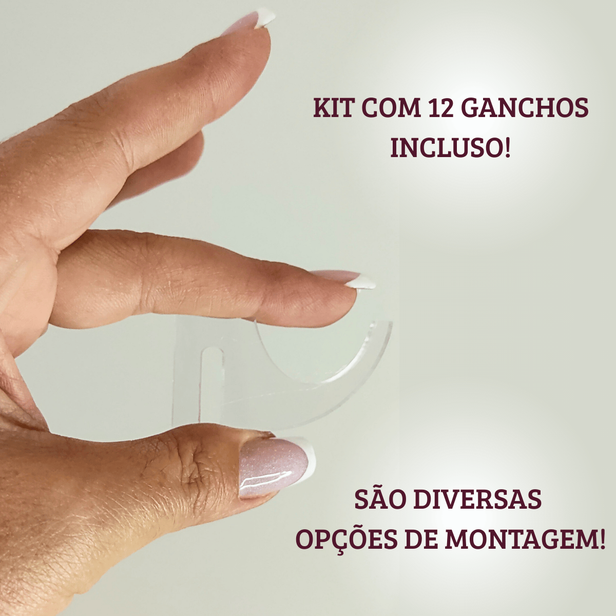 Porta Joia Closet Acrílico Transp Biju Alta Qualidade Cabide