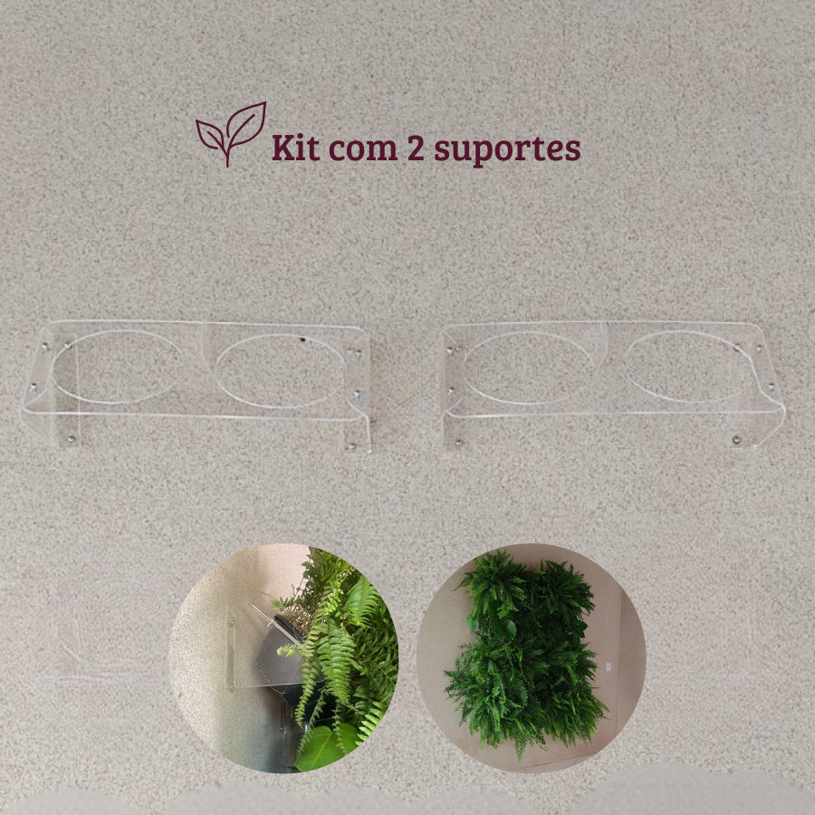 Suporte Módulo Jardim Vertical Transparente Para Vasos de Plantas