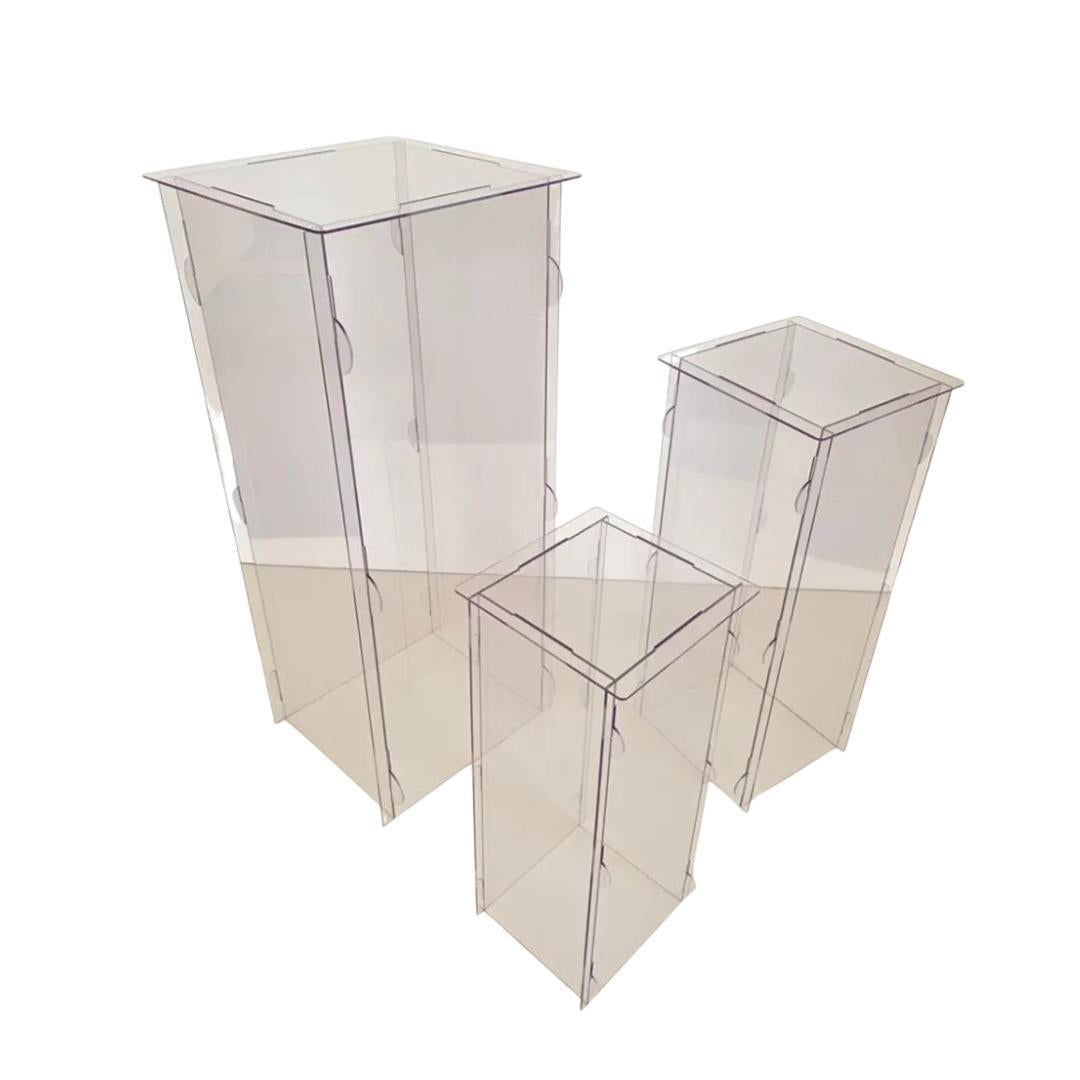 Trio Cubo Transparente