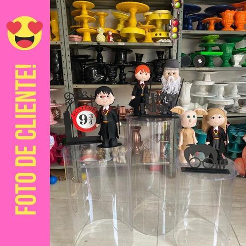 2 Kits Trio Cilindro Transparente Desmontável 75 62 40 Darci