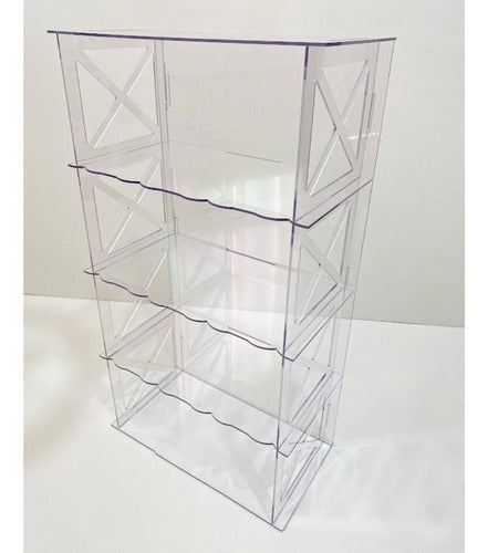 Armário Transparente Em Acrílico Decora Festa 65 Cm 3mm