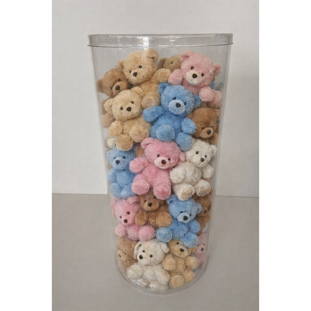Organizador Porta Brinquedos Infantil Transparente 80cm Altura | Cilindro para Bonecas, Carrinhos, Pelúcias e Bolas