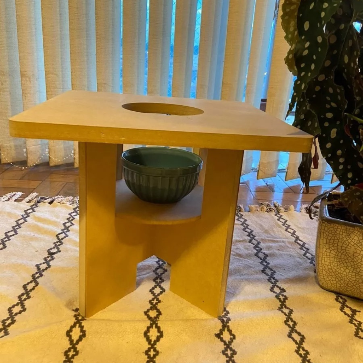 Banco  Banqueta de Vaporização Uterina MDF 18mm + Brinde