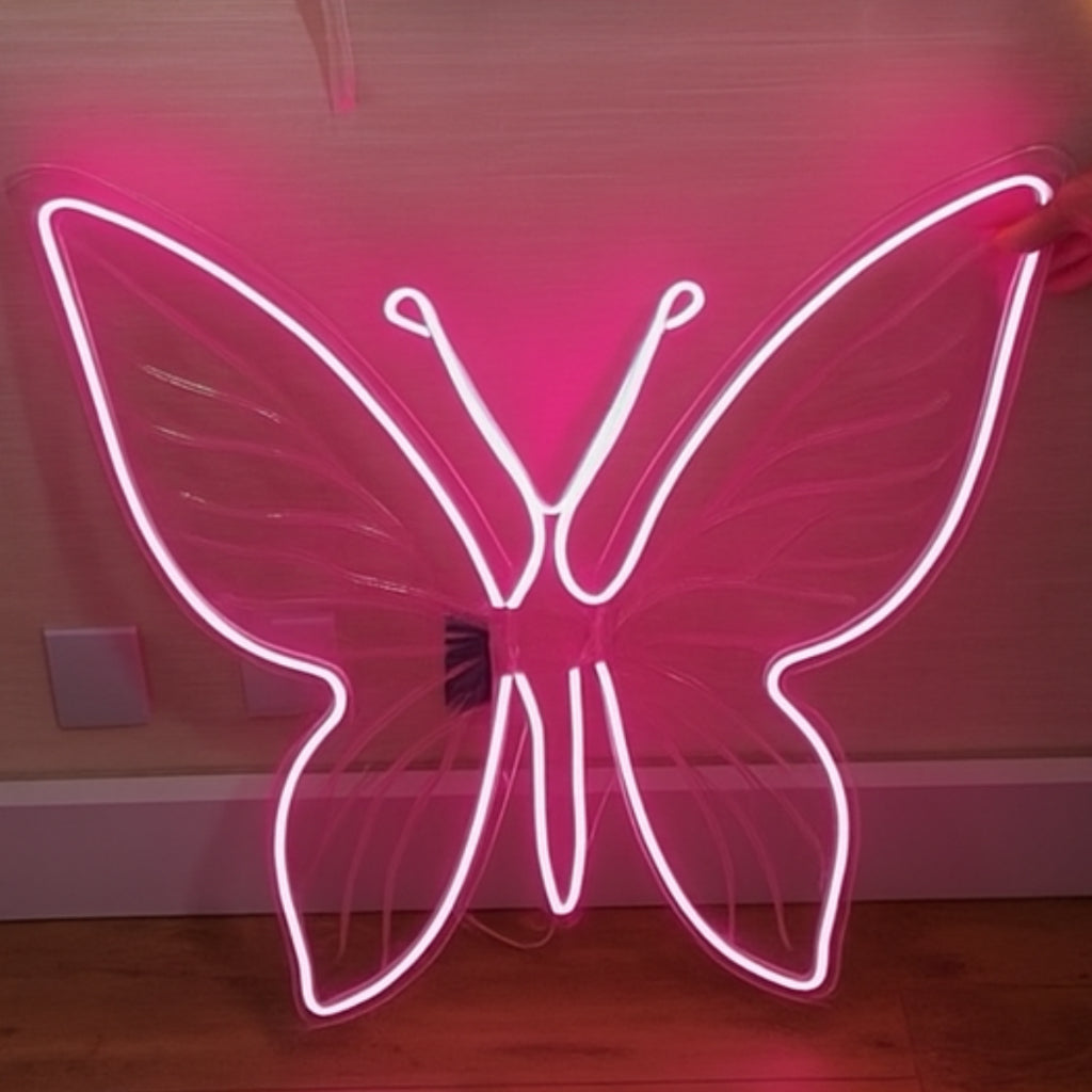 Borboleta para colocar Led Decorativa Flexível 3D 80x80 cm Gigante