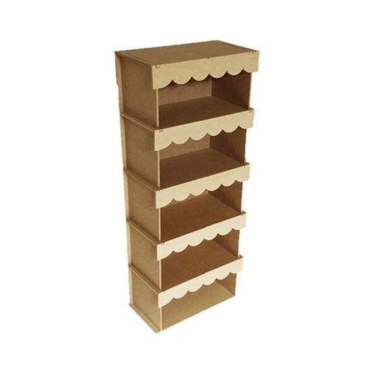 Armário Mdf Cru Provençal 90x35x15 Cm 6mm