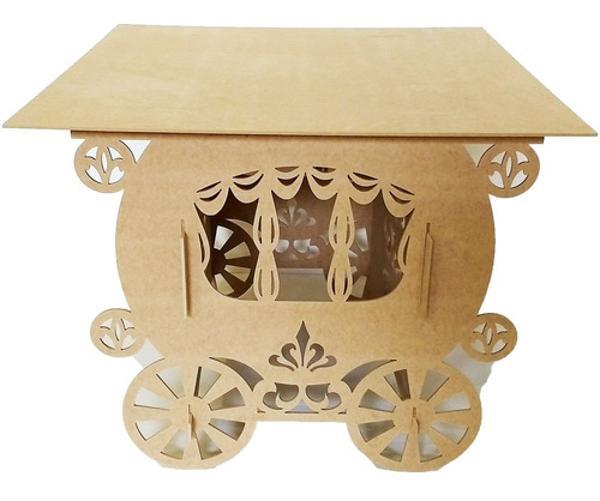 Kit Mdf Cru Mesa Carruagem Cubos Castelo