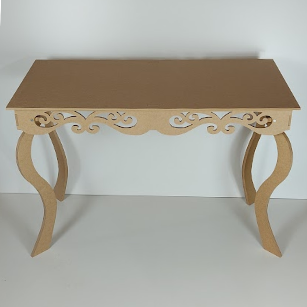 Mesa Arabesco Provençal 120x60 Altura 80  Cm Mdf Cru