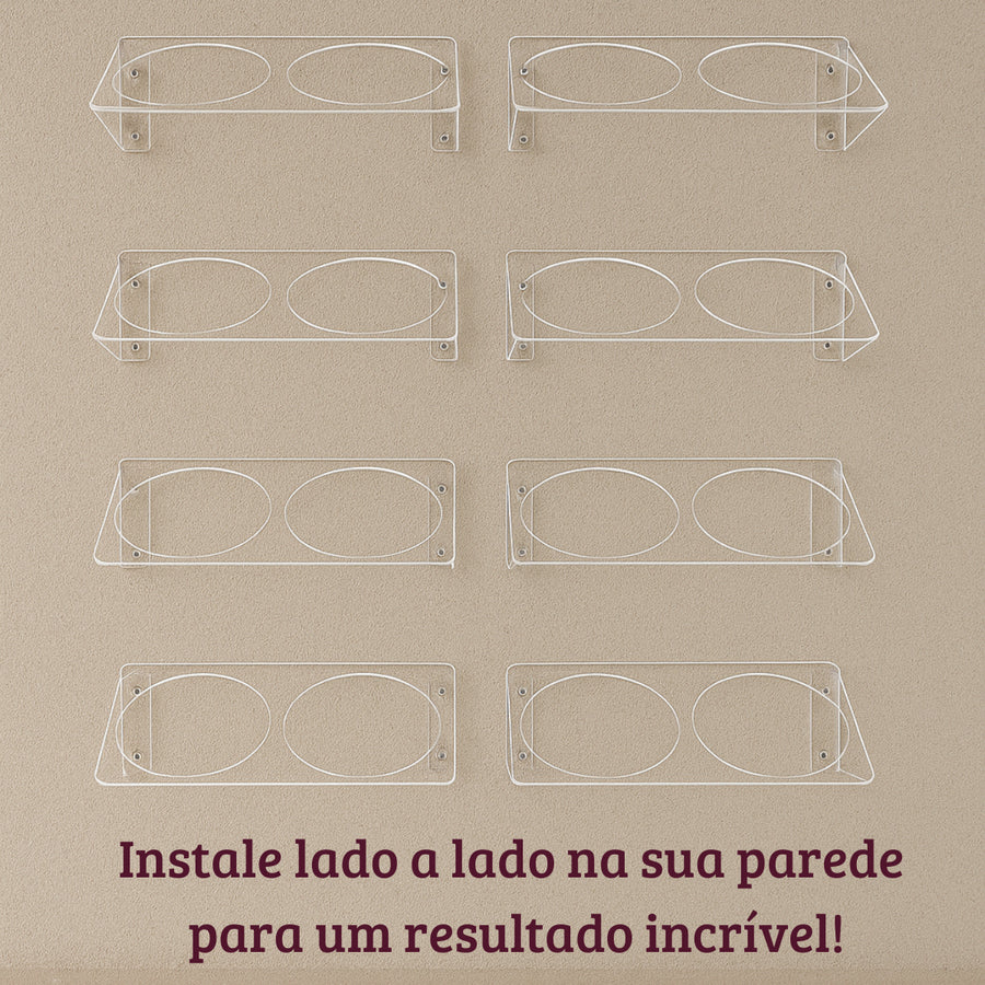 Suporte Módulo Jardim Vertical Transparente Para Vasos de Plantas