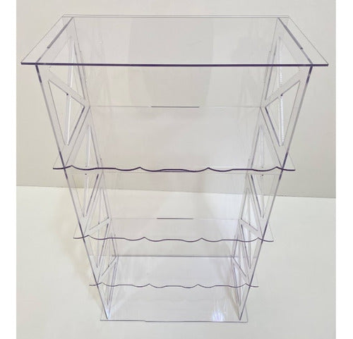 Armário Transparente Em Acrílico Decora Festa 65 Cm 3mm