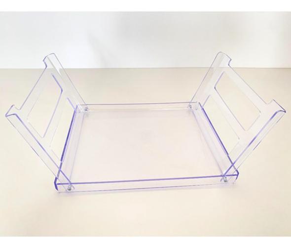 Bandeja Em Acrílico Multiuso 35X45Cm Grande Servir Destaque
