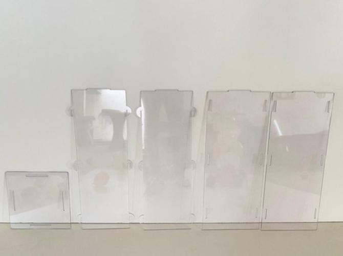 Trio Cubo Acrílico Transparente 80 60 40 Quadrado Desmontave
