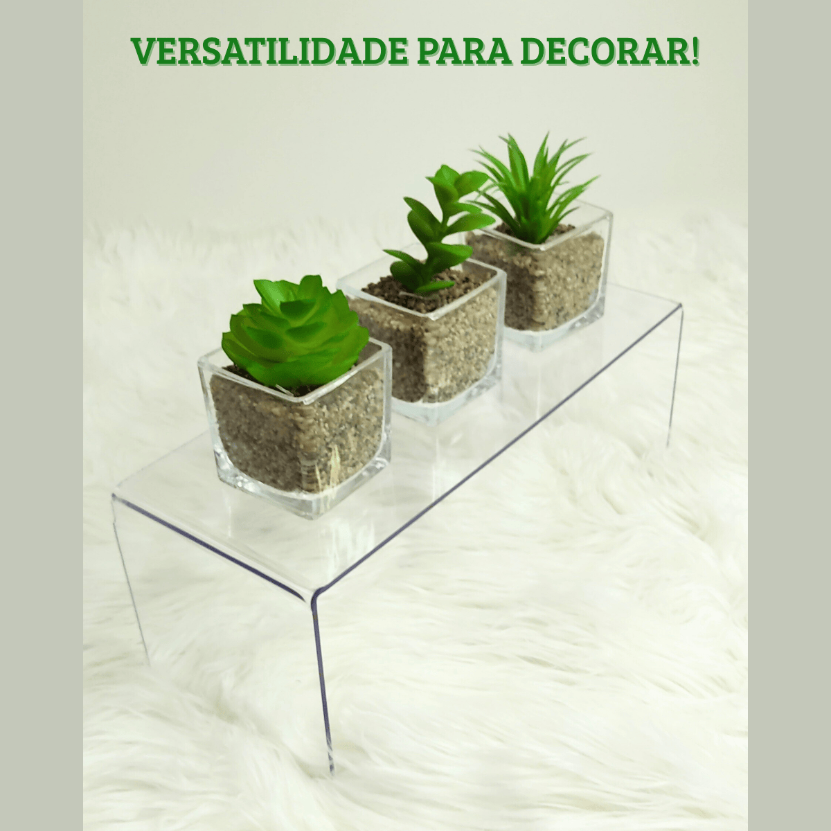 Kit 3 Plataforma de Doces Torta Expositora Decoração Vitrines nichos estantes Elevação U